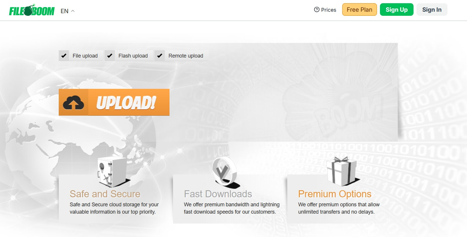 Fboom & Fileboom Homepage Login
